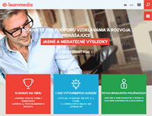 Tablet Screenshot of e-learnmedia.sk